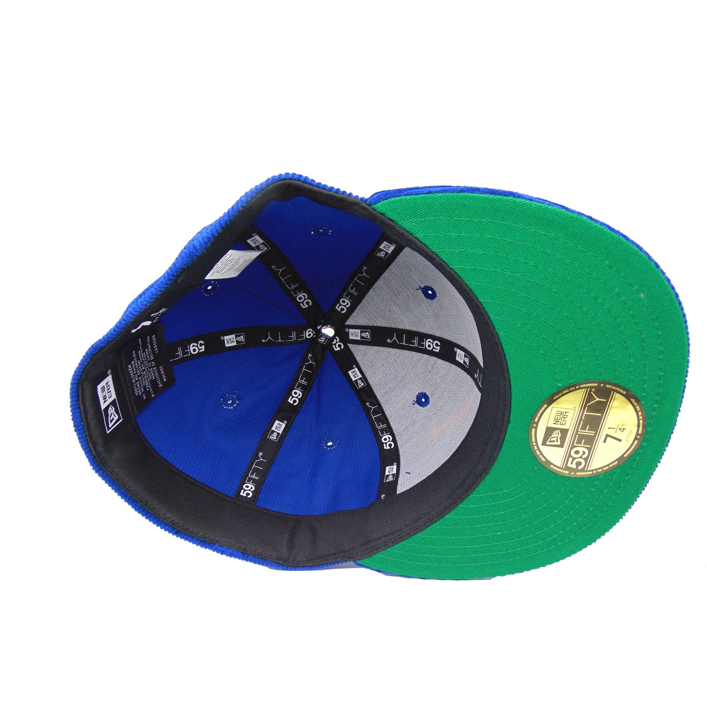 JustFitteds Crossed Bats 59FIFTY New Era Cap Corduroy Royal