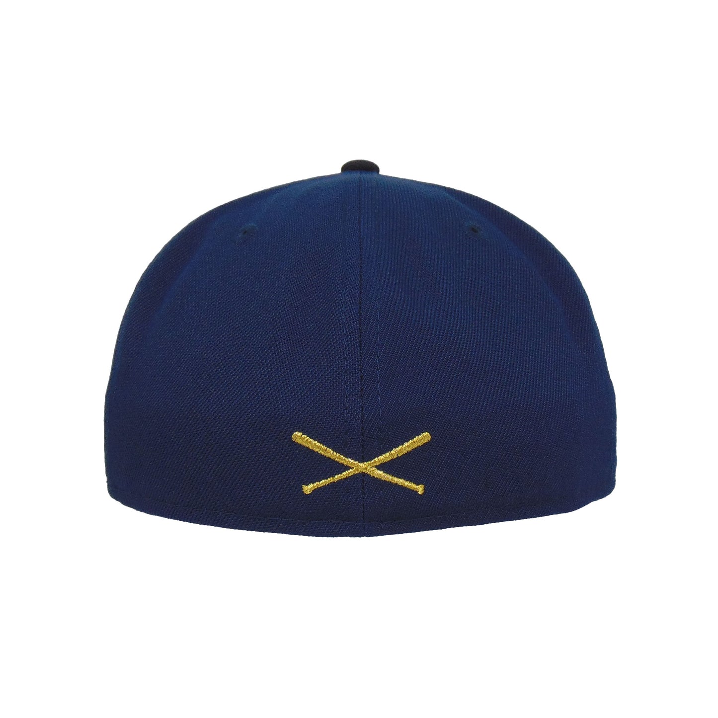 JustFitteds Crossed Bats Logo New Era 59FIFTY Oceanside Gold