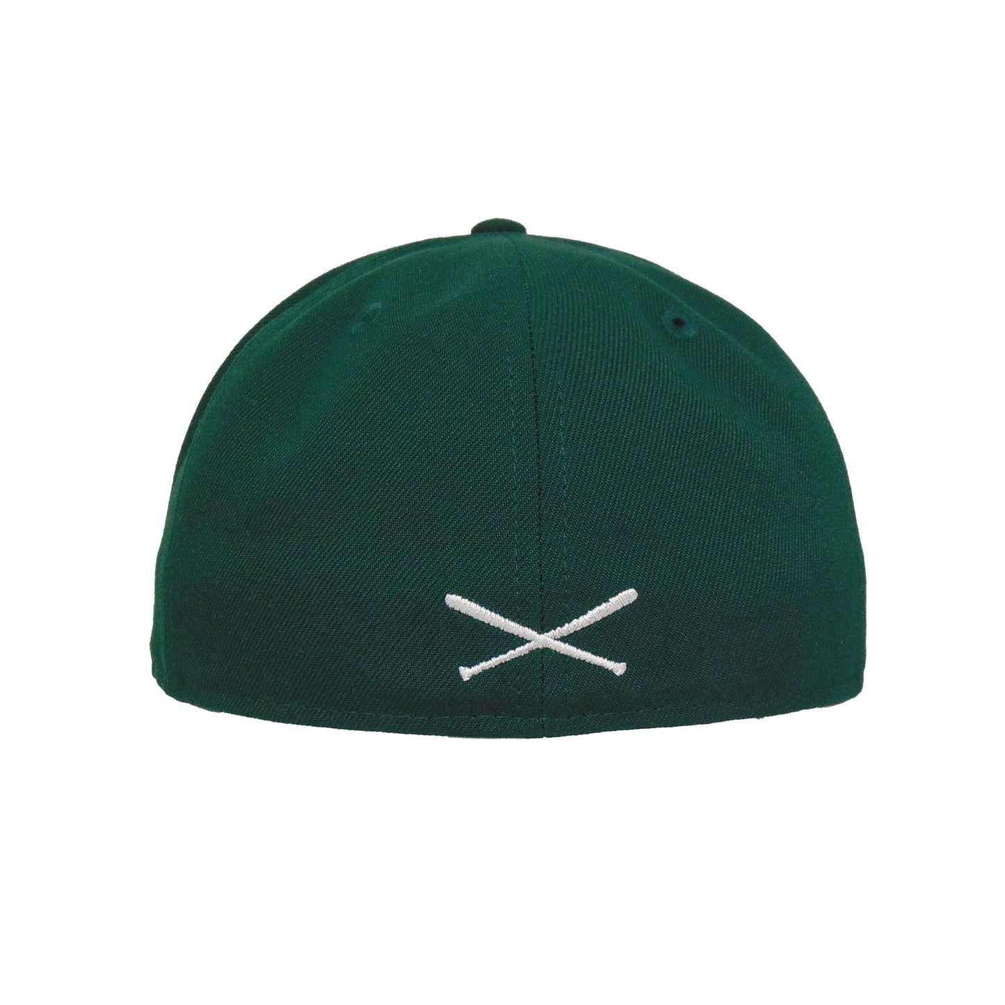 JustFitteds Crossed Bats Logo New Era 59FIFTY Dark Green
