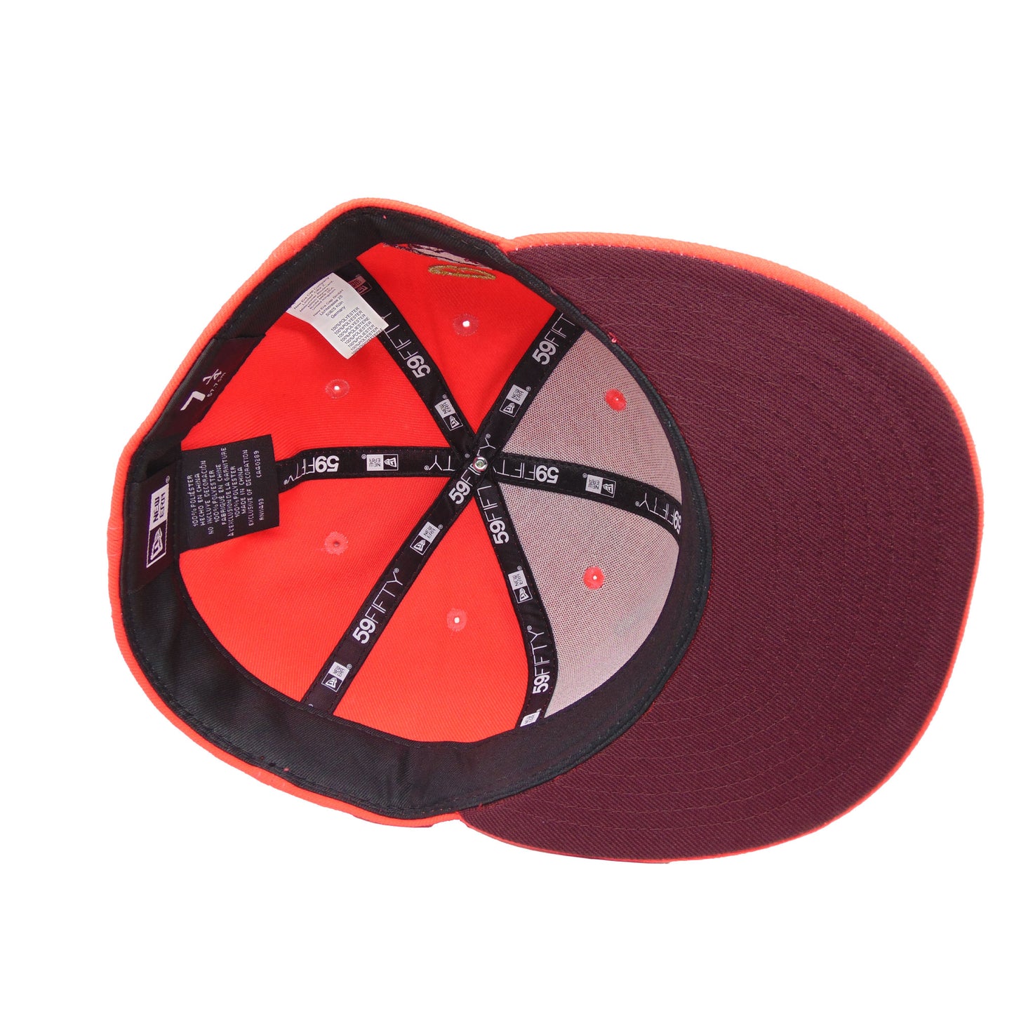 JustFitteds Crossed Bats 59FIFTY New Era Cap Lava Sheep