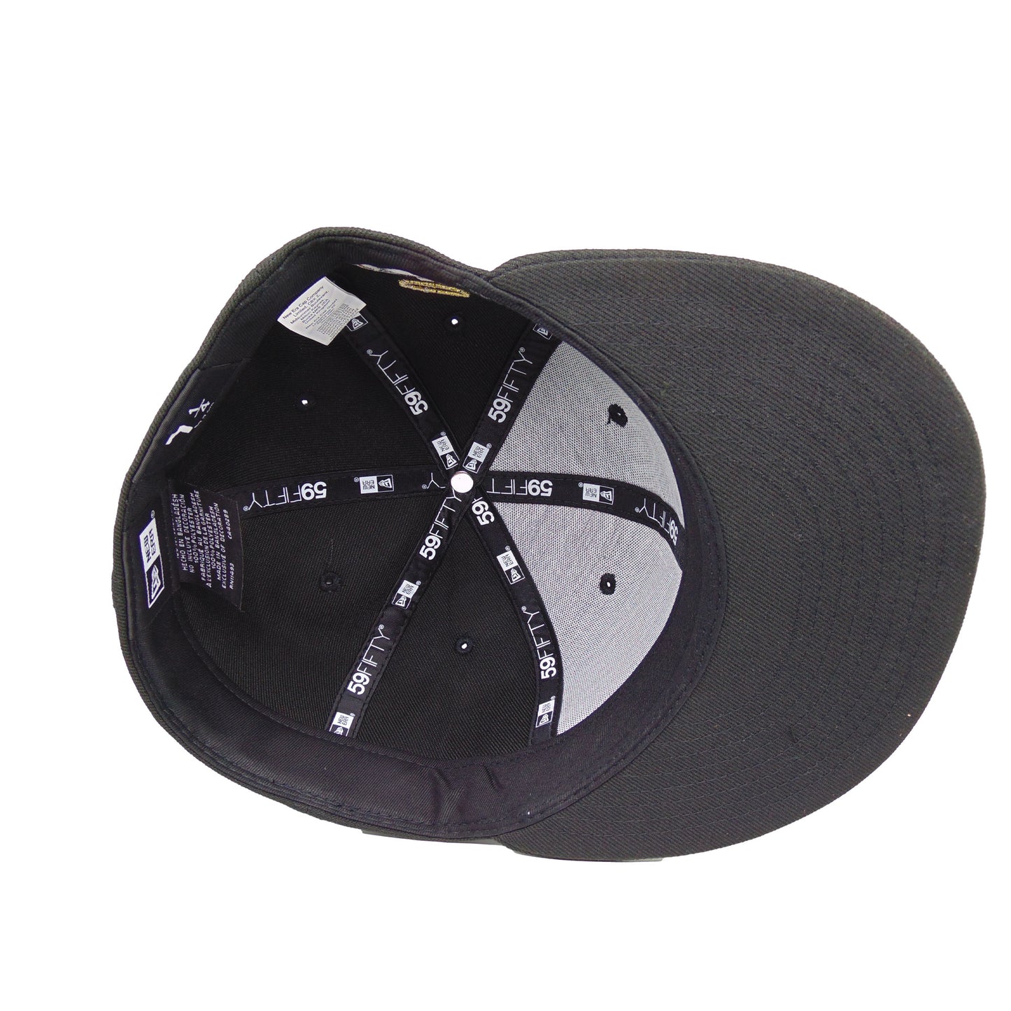JustFitteds Crossed Bats Logo New Era 59FIFTY Cap Blackout Sheep black Additional View