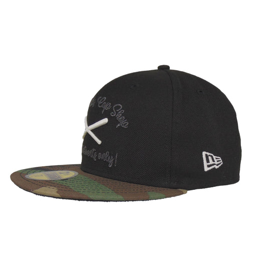 JustFitteds Appointments only New Era 59FIFTY BLK CAMO black
Woodland Camo Side View