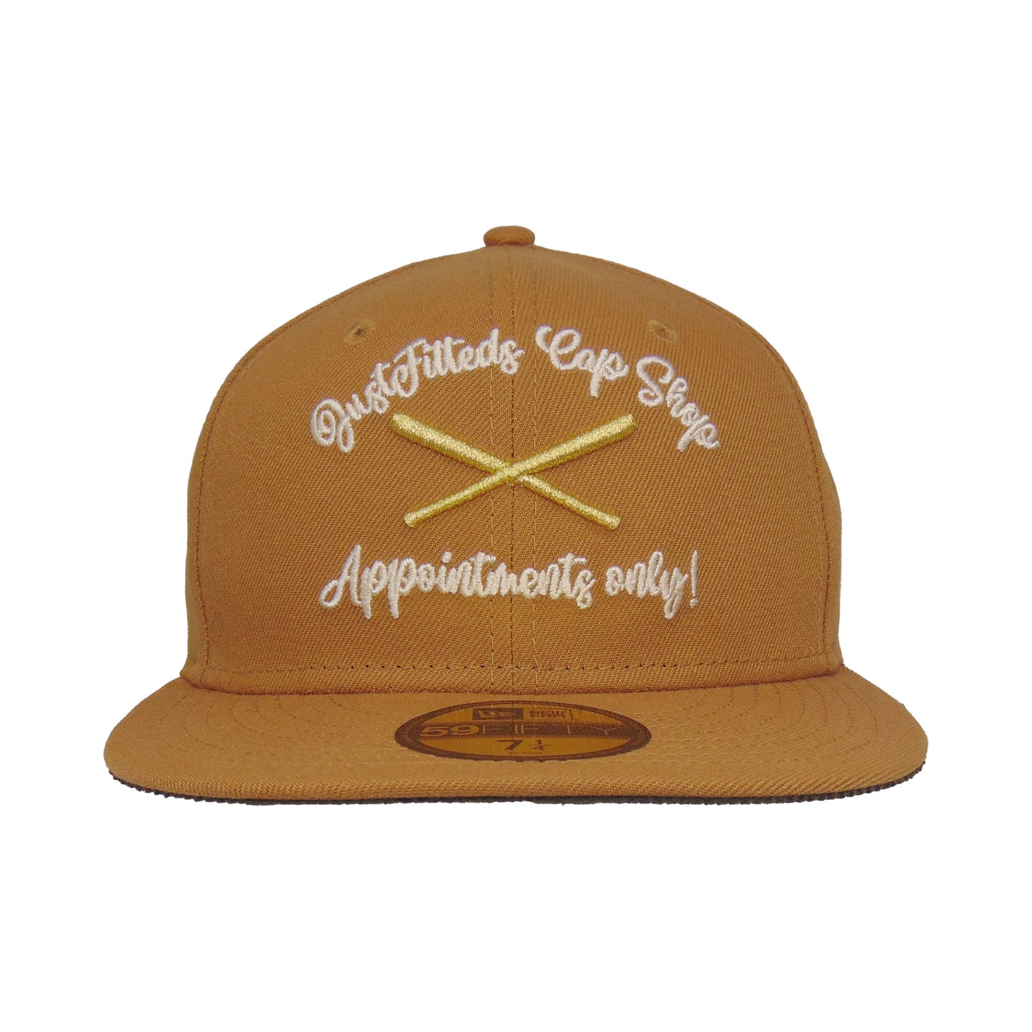 JustFitteds Appointments only New Era 59FIFTY LT Bronze tan Front View