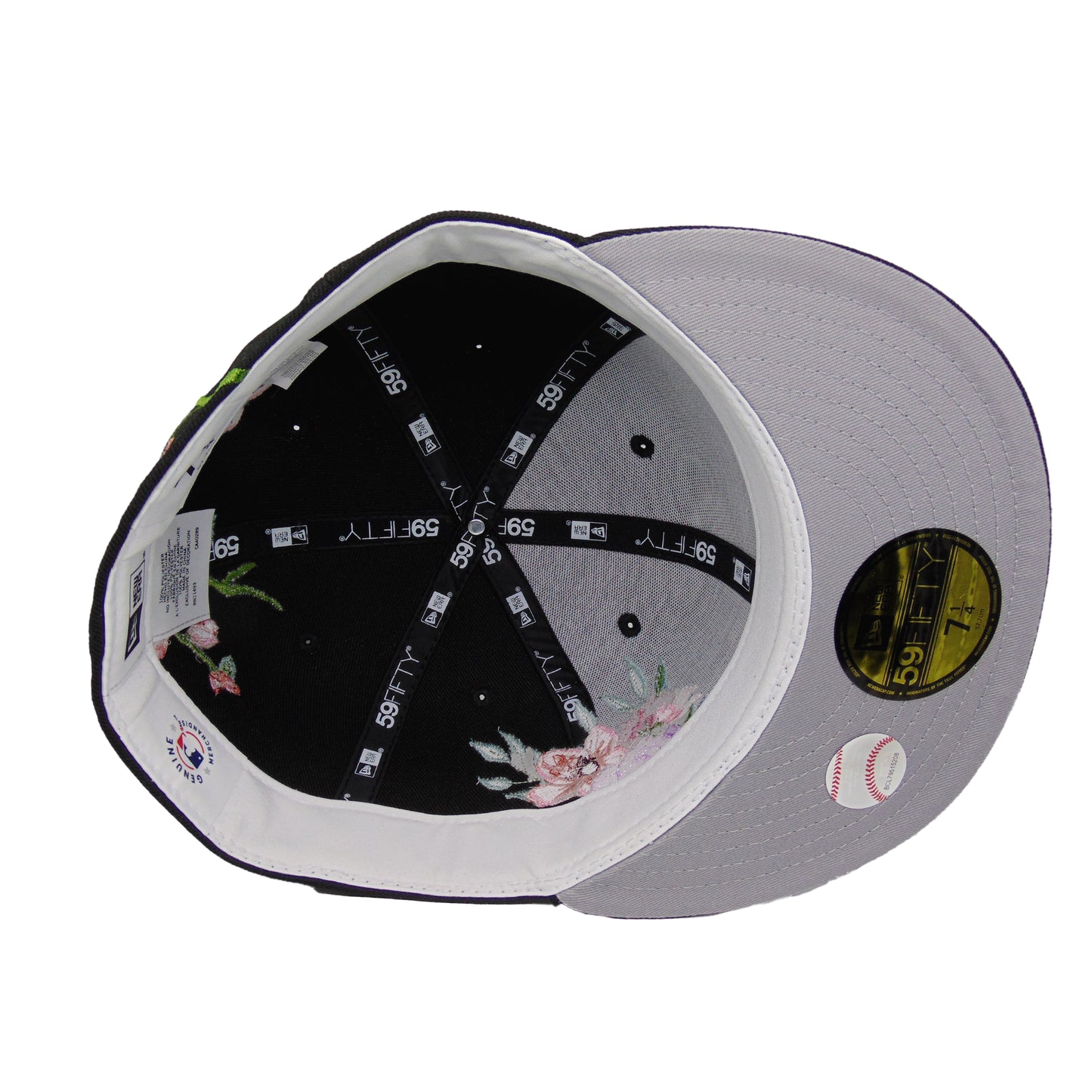 Chicago White Sox Floral New Era 59FIFTY Black Cap