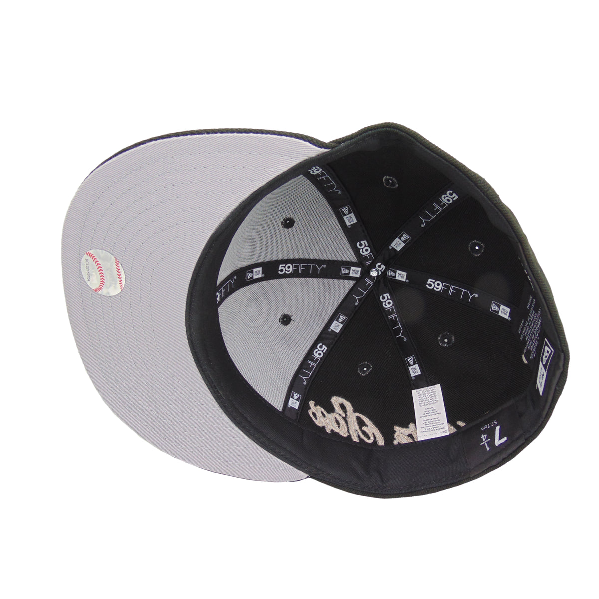 Chicago White Sox New Era 59FIFTY Script Black Cap