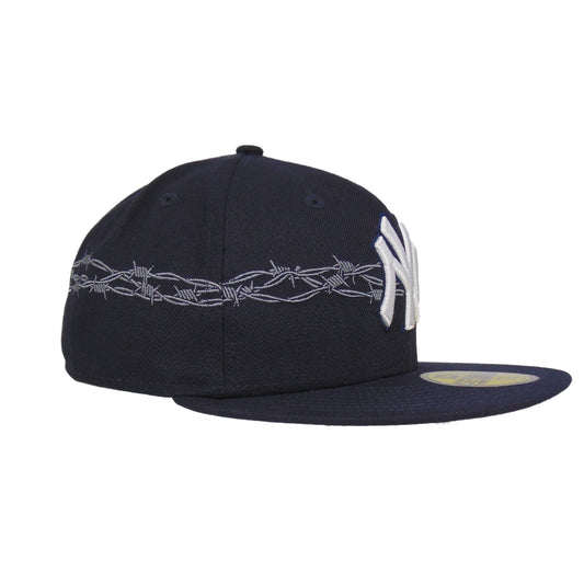 New York Yankees 59FIFTY New Era Cap Navy Barbed Wire
