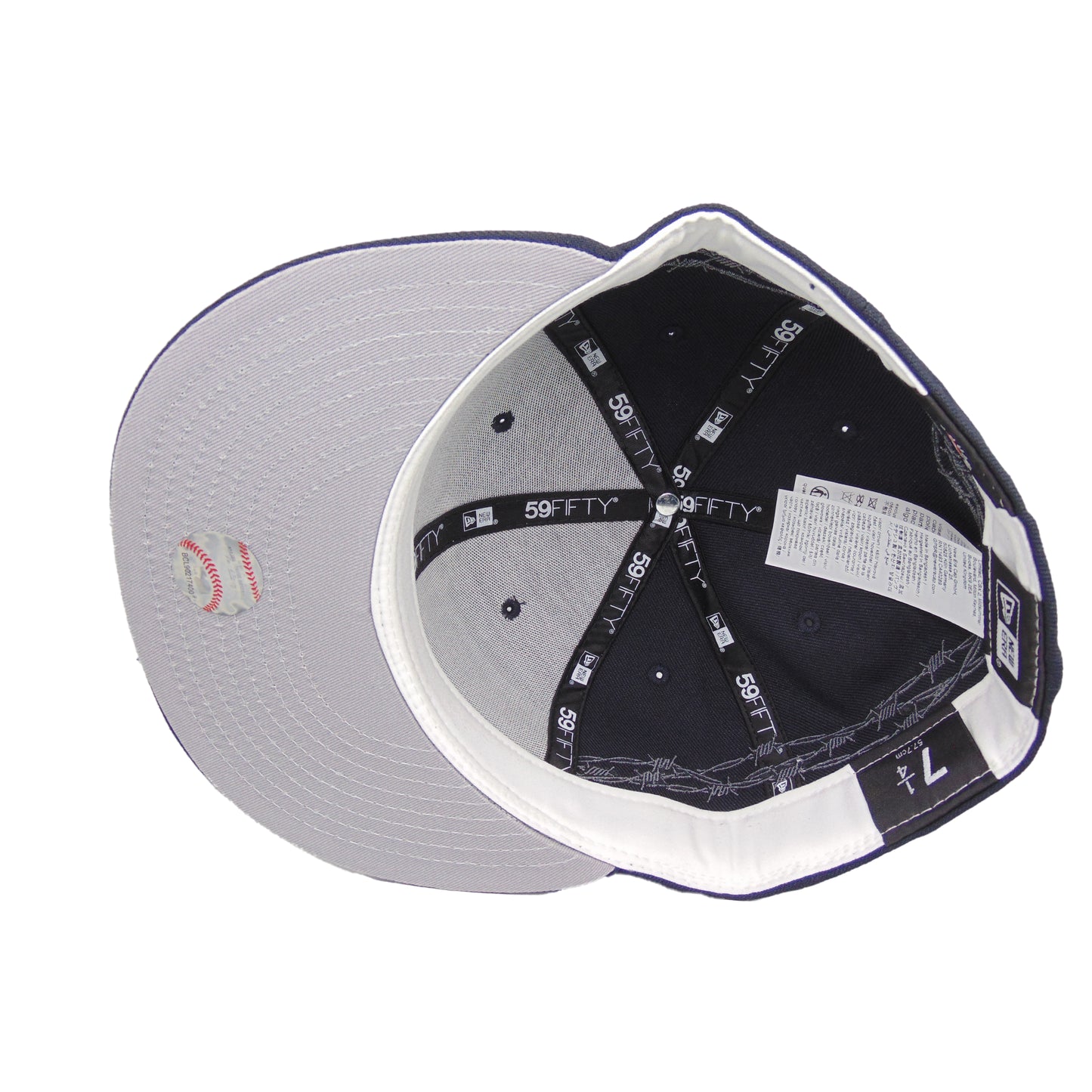 New York Yankees 59FIFTY New Era Cap Navy Barbed Wire
