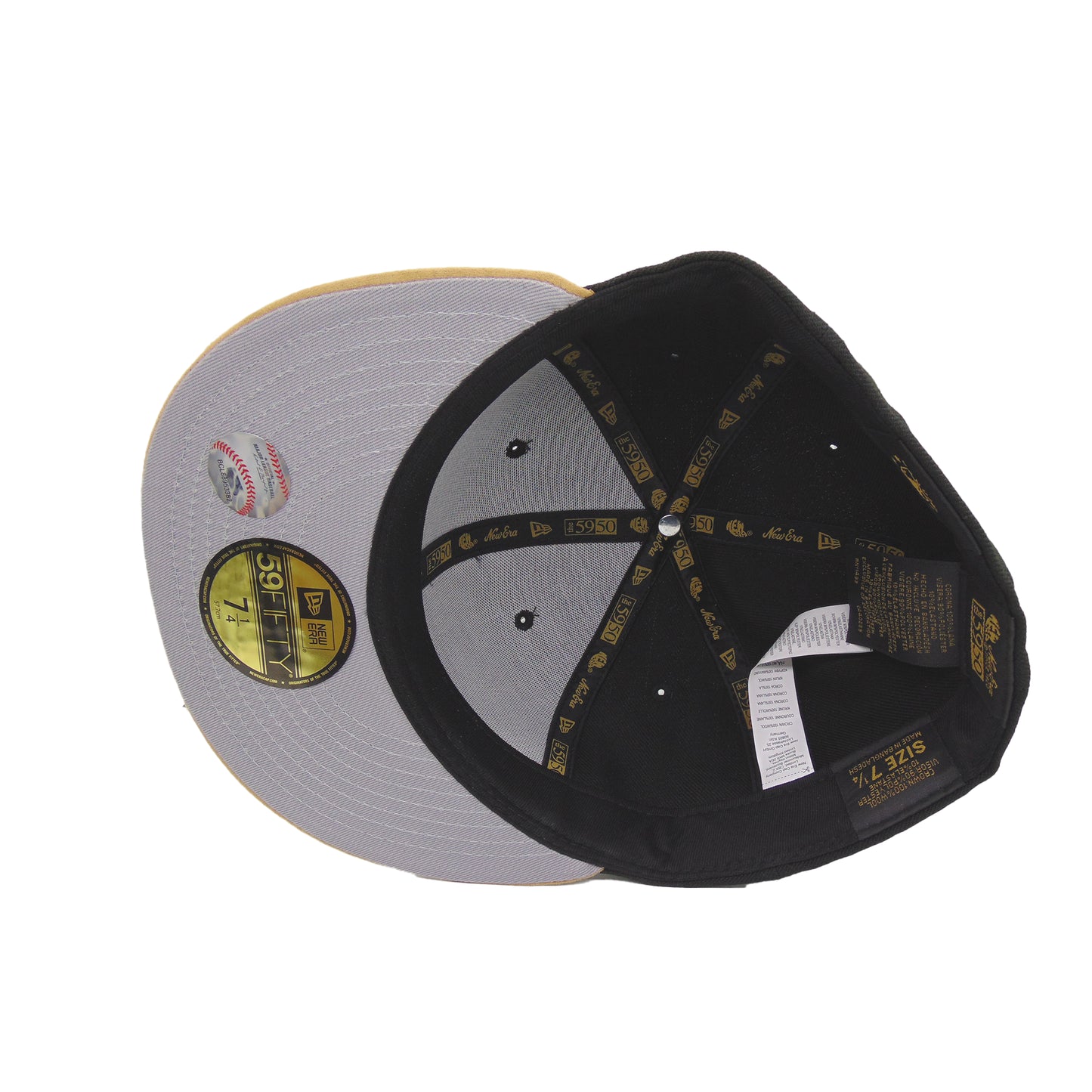 New York Yankees 5950 Day New Era 59FIFTY Cap Black Wheat