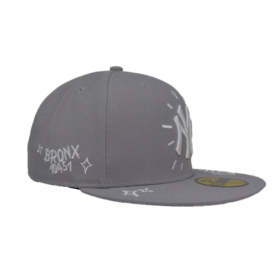 New York Yankees Scribble New Era 59FIFTY Graphite Cap