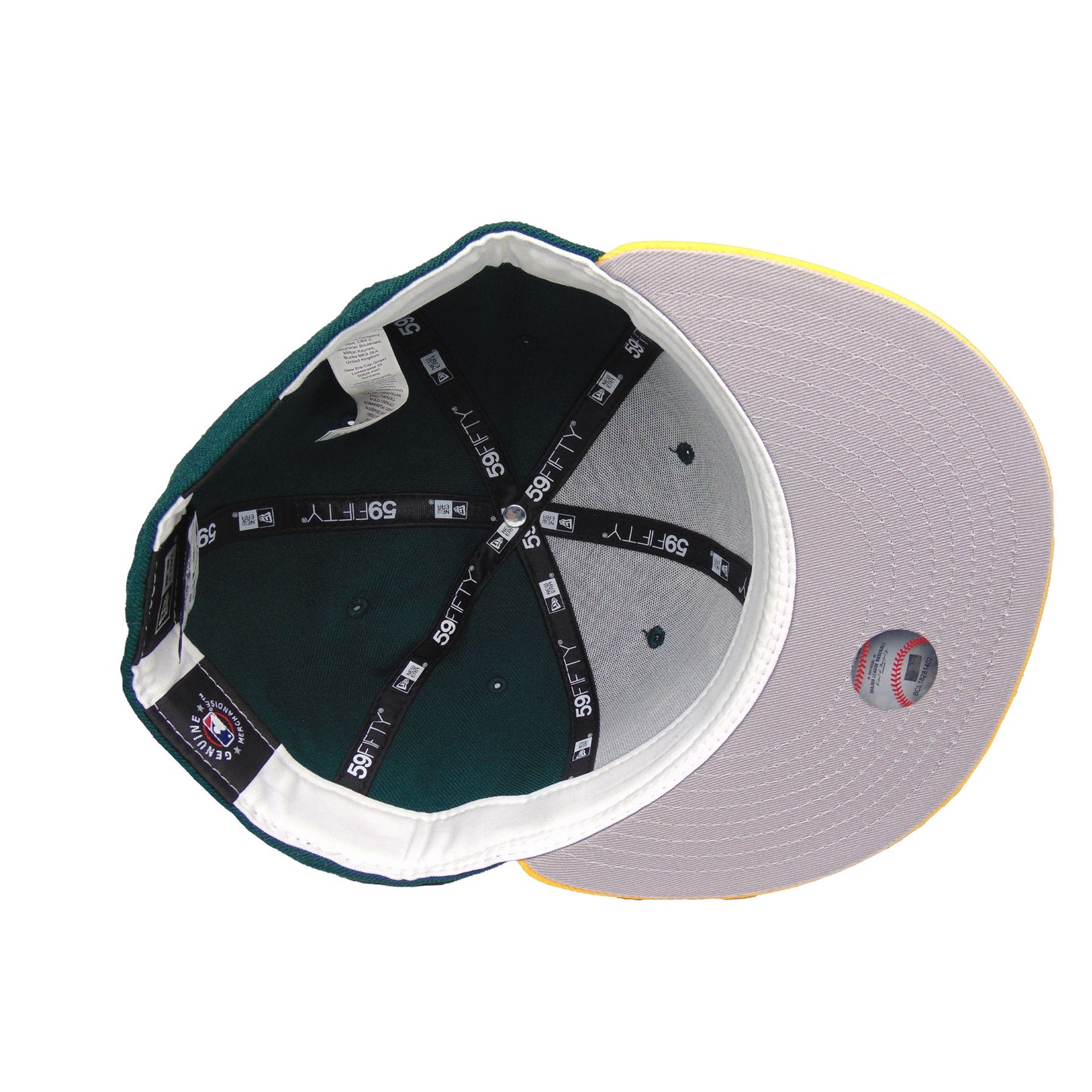 Oakland Athletics Custom New Era 59FIFTY Cap Game 2006 Home green
yellow Undervisor View