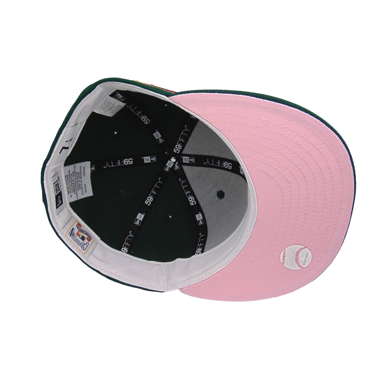Minnesota Twins Custom New Era 59FIFTY Cap Dark Green Pink