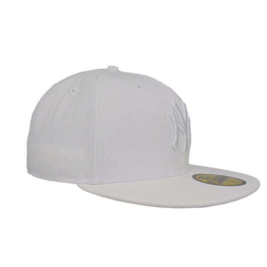 New York Yankees Custom 59FIFTY New Era Cap All White