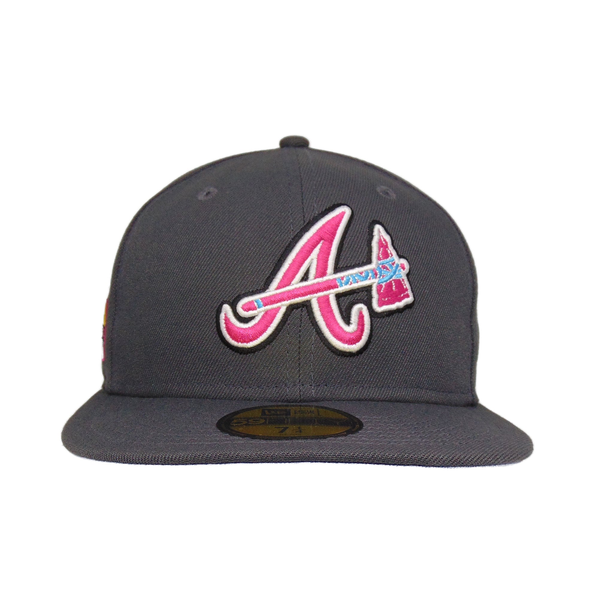 Navy Blue Atlanta Braves Gray Bottom 2000 All Star Game Side Patch New Era  59Fifty Fitted