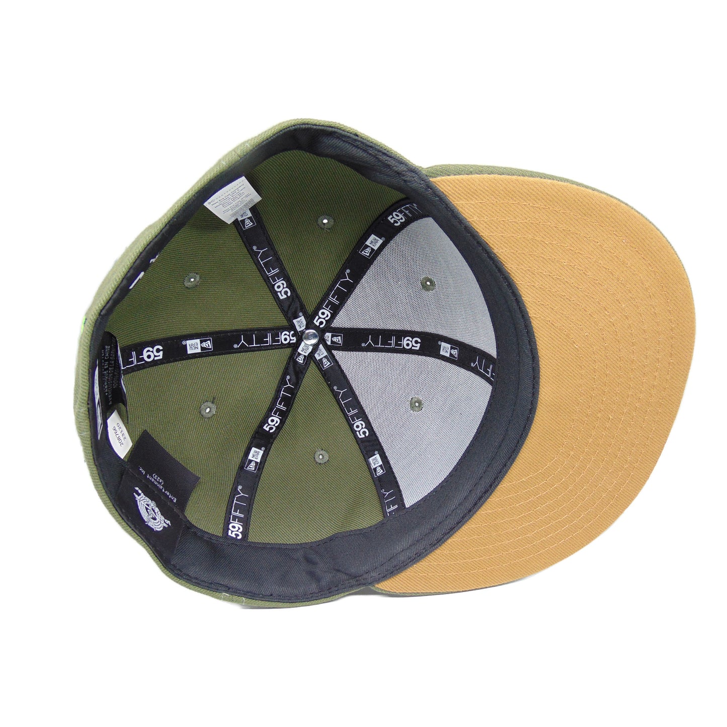 Custom Looney Tunes New Era 59FIFTY Cap TAZ shock olive