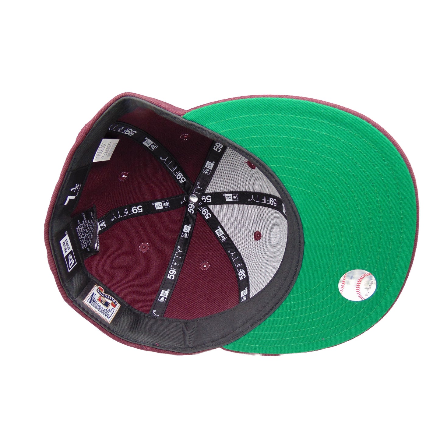 Houston Colts Custom New Era 59FIFTY Cap Maroon