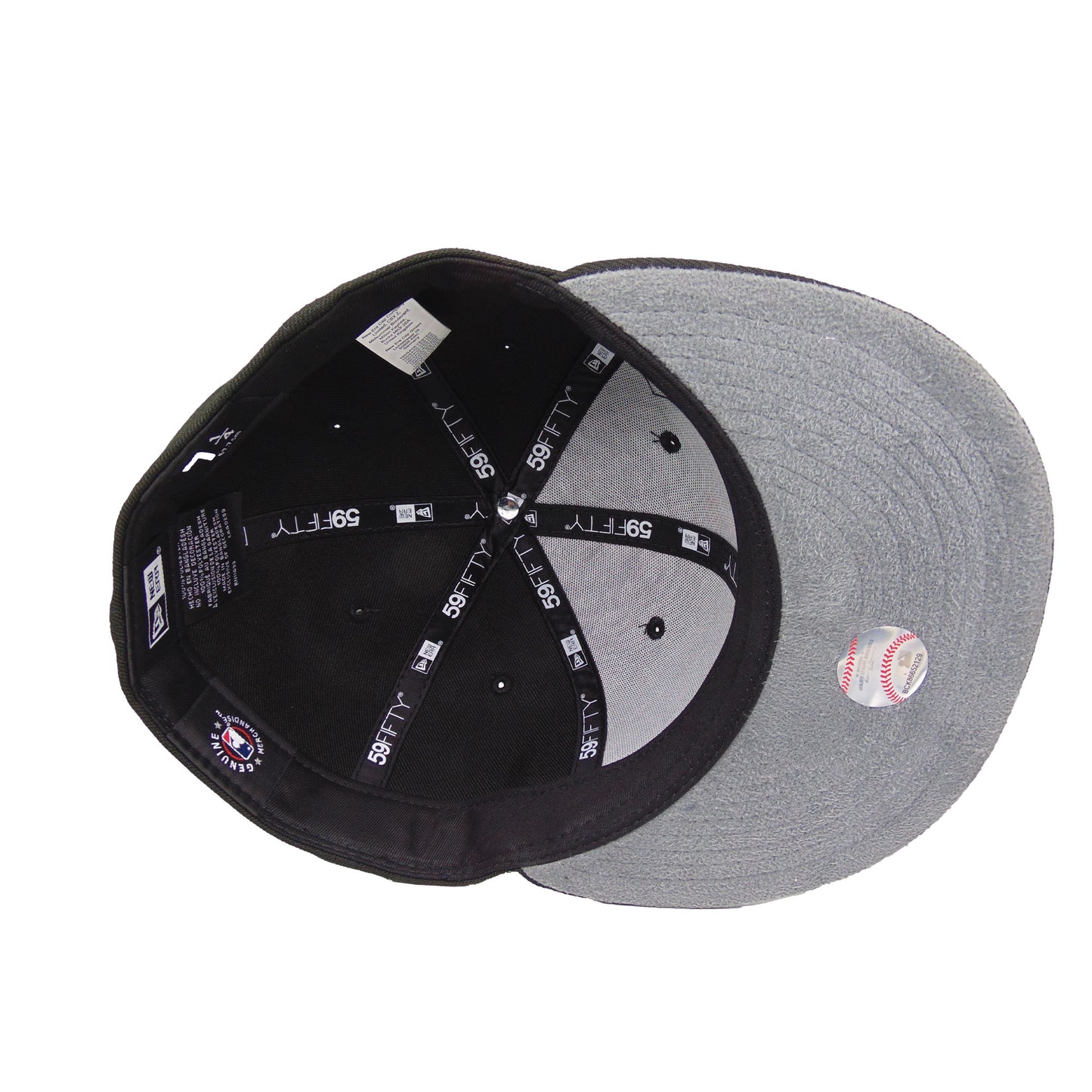 Los Angeles Dodgers Custom New Era Cap Black Red Metal