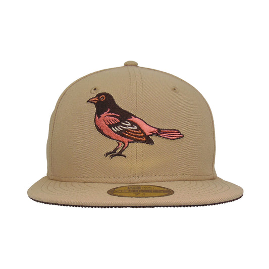 Baltimore Orioles Custom New Era 59FIFTY Cap Camel