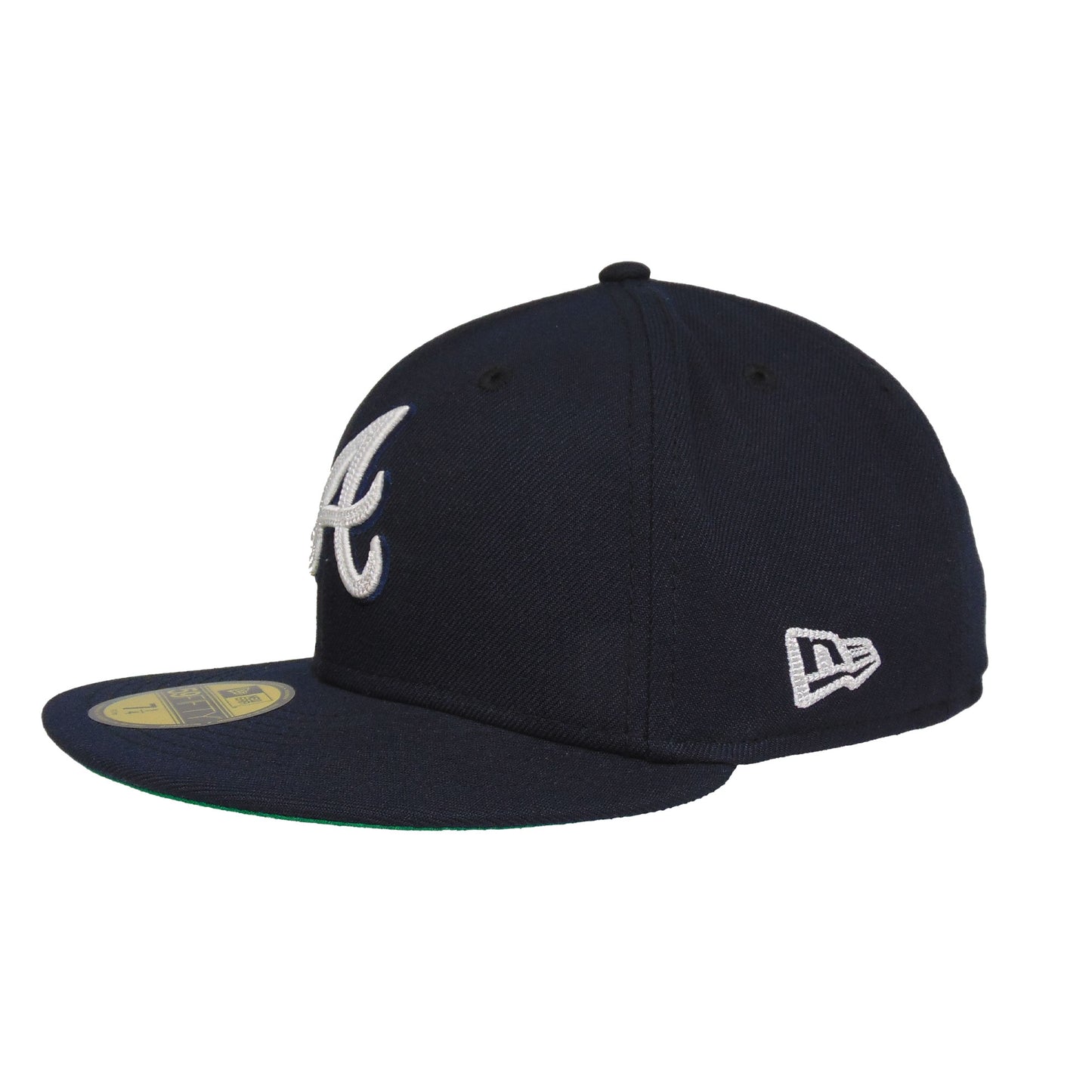 Atlanta Braves Custom New Era 59FIFTY Cap Navy Chainstitch