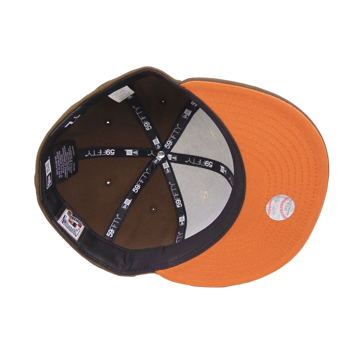 San Diego Padres Custom 59FIFTY New Era Cap Stone Brown