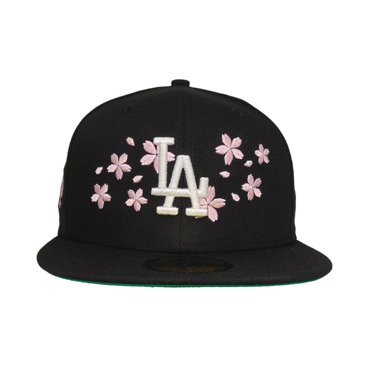 Los Angeles Dodgers Custom New Era 59FIFTY Cap Tokyo Series Floral BLK