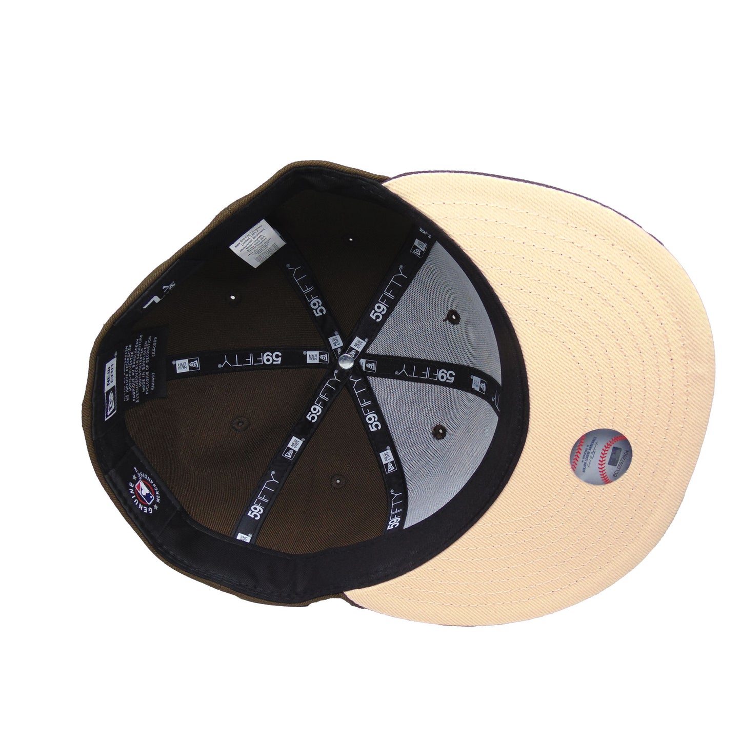 Los Angeles Dodgers Custom New Era 59FIFTY Cap Brown Rose Floral