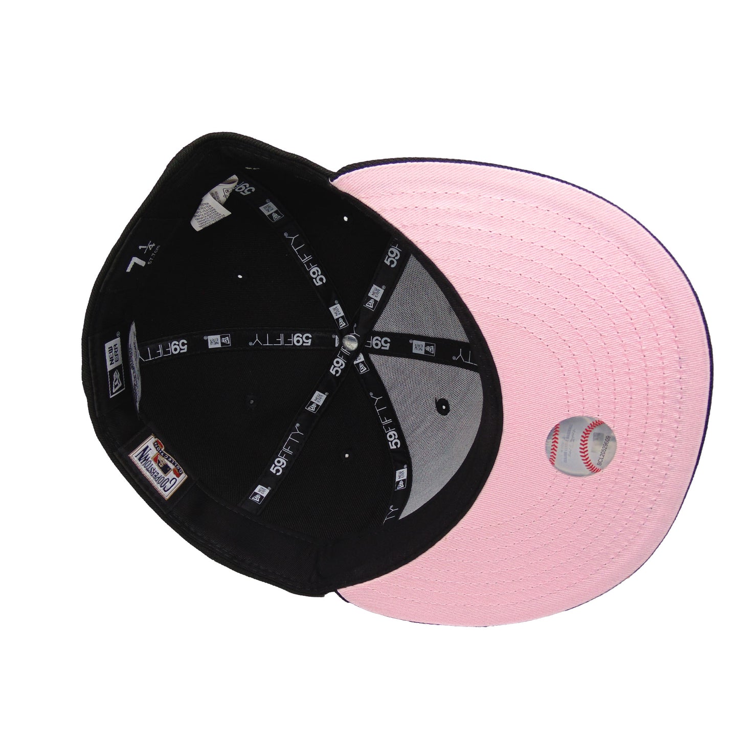 New York Yankees Custom New Era 59FIFTY Cap Black Logo Rose Floral