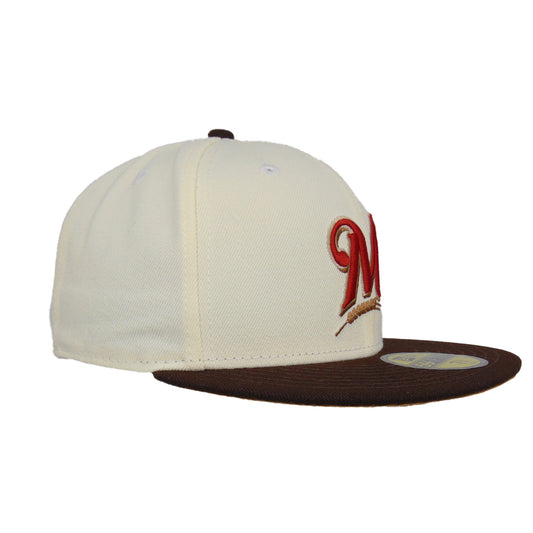 Milwaukee Brewers Custom New Era 59FIFTY Cap Chrome
