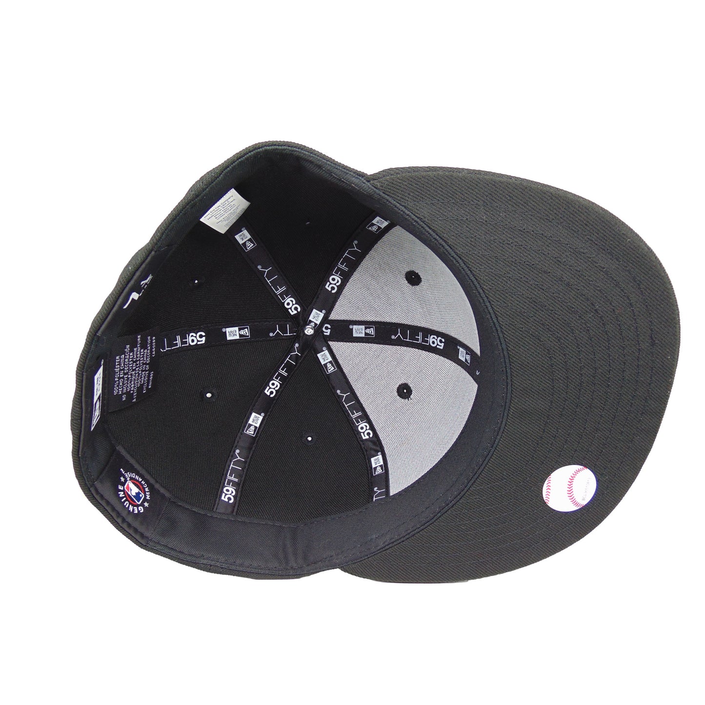 Chicago White Sox Custom Black New Era 59FIFTY Cap Red Chainstitch