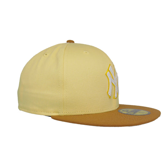 New York Yankees Custom New Era 59FIFTY Soft Yellow Cap