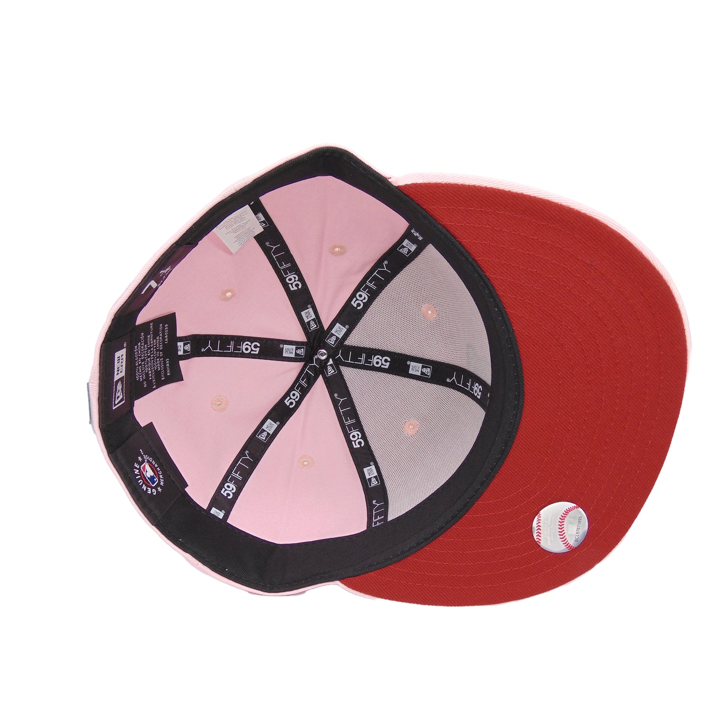 Los Angeles Dodgers Custom New Era 59FIFTY Cap Pink Chainstitch