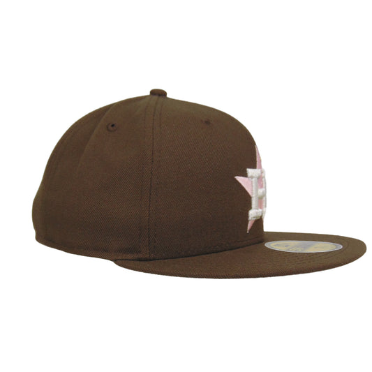 Houston Astros Custom New Era 59FIFTY Cap Walnut Brown