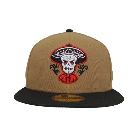 Albuquerque Isotopes Custom New Era 59FIFTY Cap Khaki Black