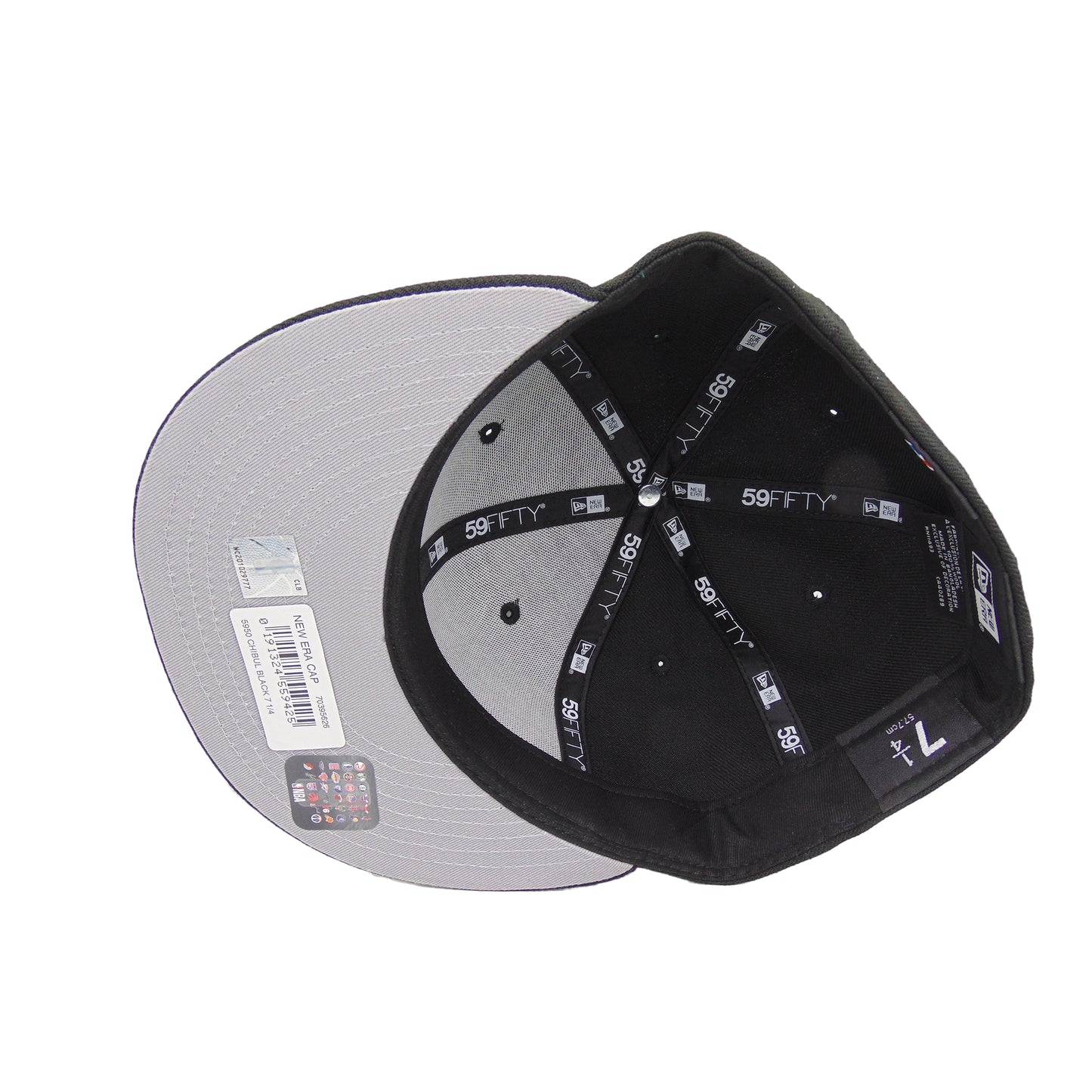 Chicago Bulls Custom New Era 59FIFTY Cap Black On Black