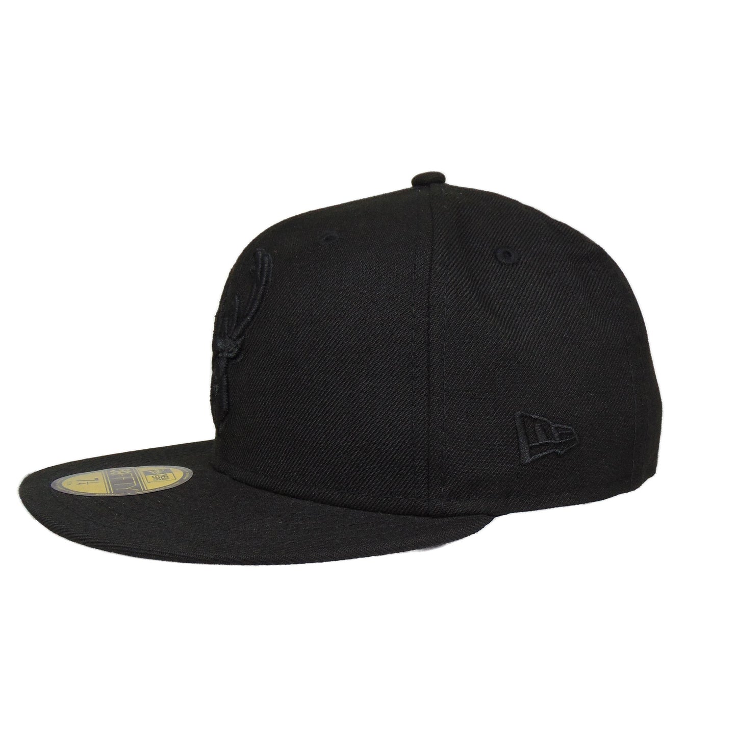 Milwaukee Bucks Custom New Era 59FIFTY Cap Blackout