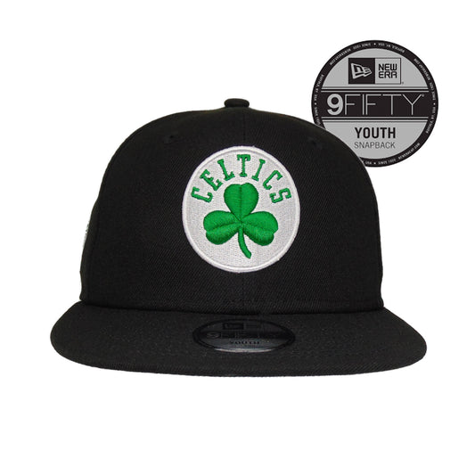 YOUTH Boston Celtics Custom New Era Snapback Cap Black