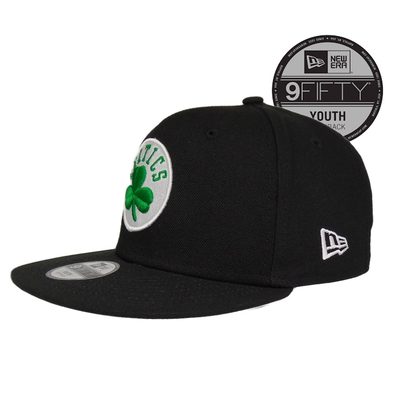 Boston Celtics Custom YOUTH New Era Snapback Cap Black