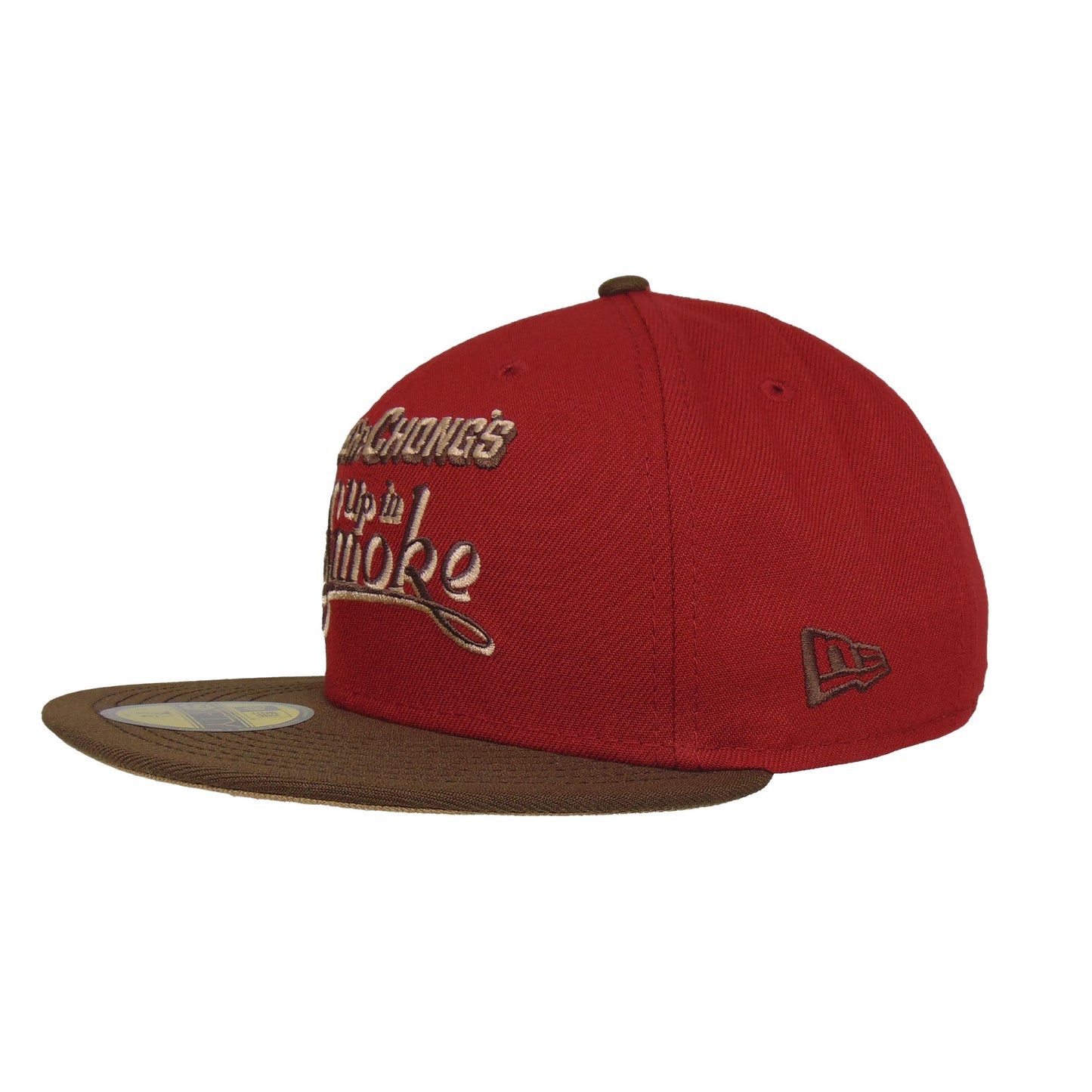 CHEECH & CHONG "Up in Smoke" Custom New Era 59FIFTY cap Brick Red