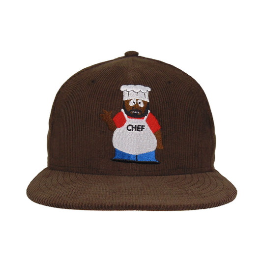 SOUTH PARK CHEF Custom New Era 59FIFTY cap Brown corduroy