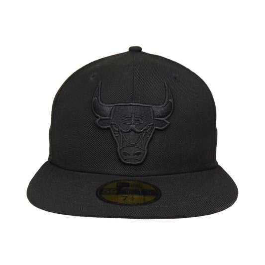 Chicago Bulls Custom New Era 59FIFTY Cap Blackout