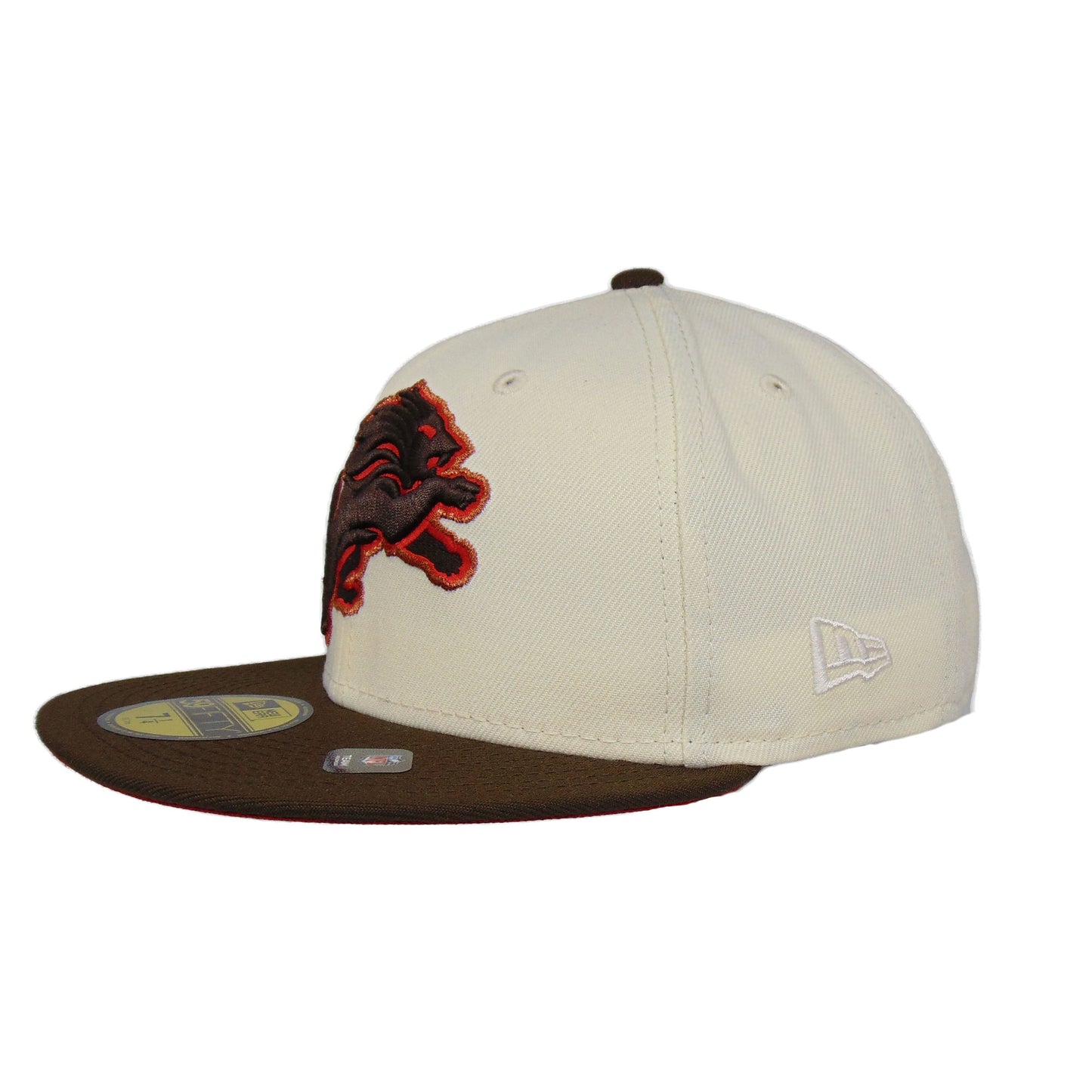 Detroit Lions Custom New Era 59FIFTY Cap Chrome