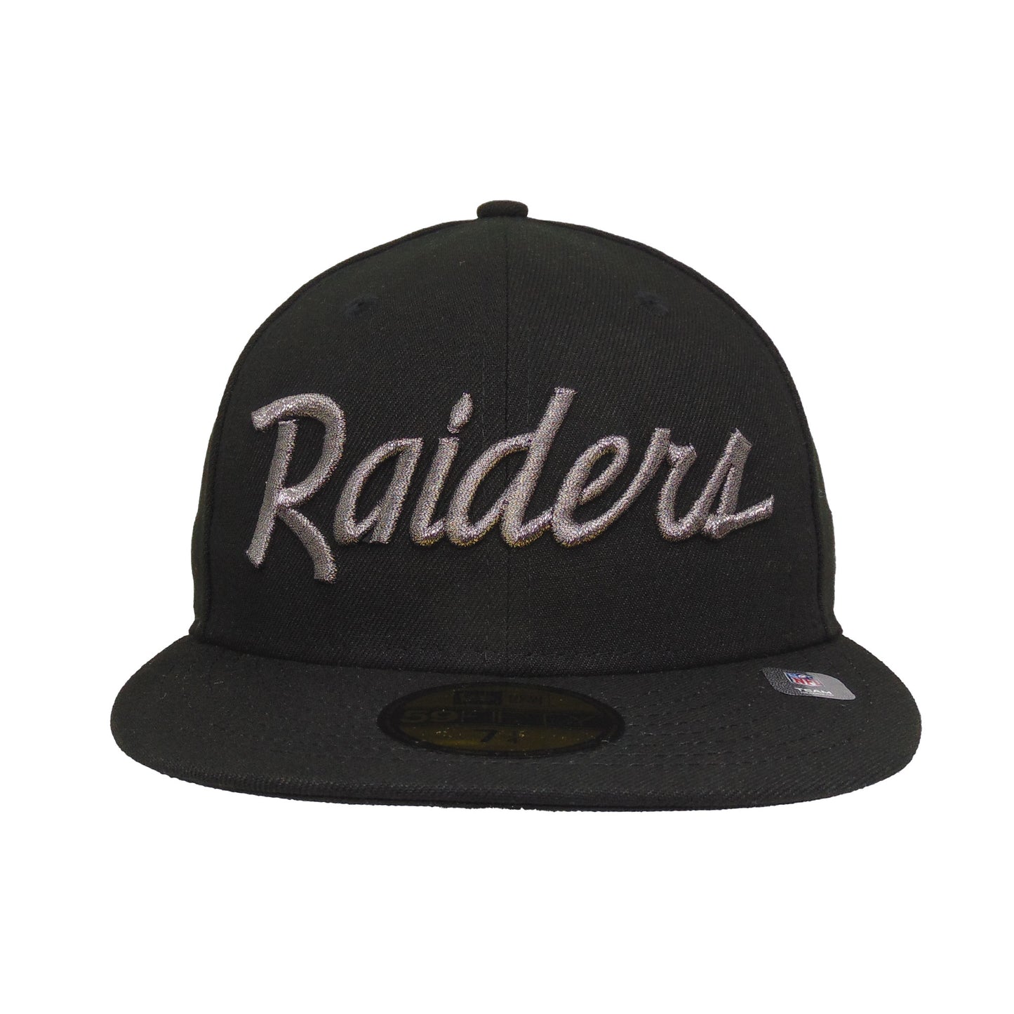 Las Vegas Raiders Custom New Era 59FIFTY Cap Black Pewter