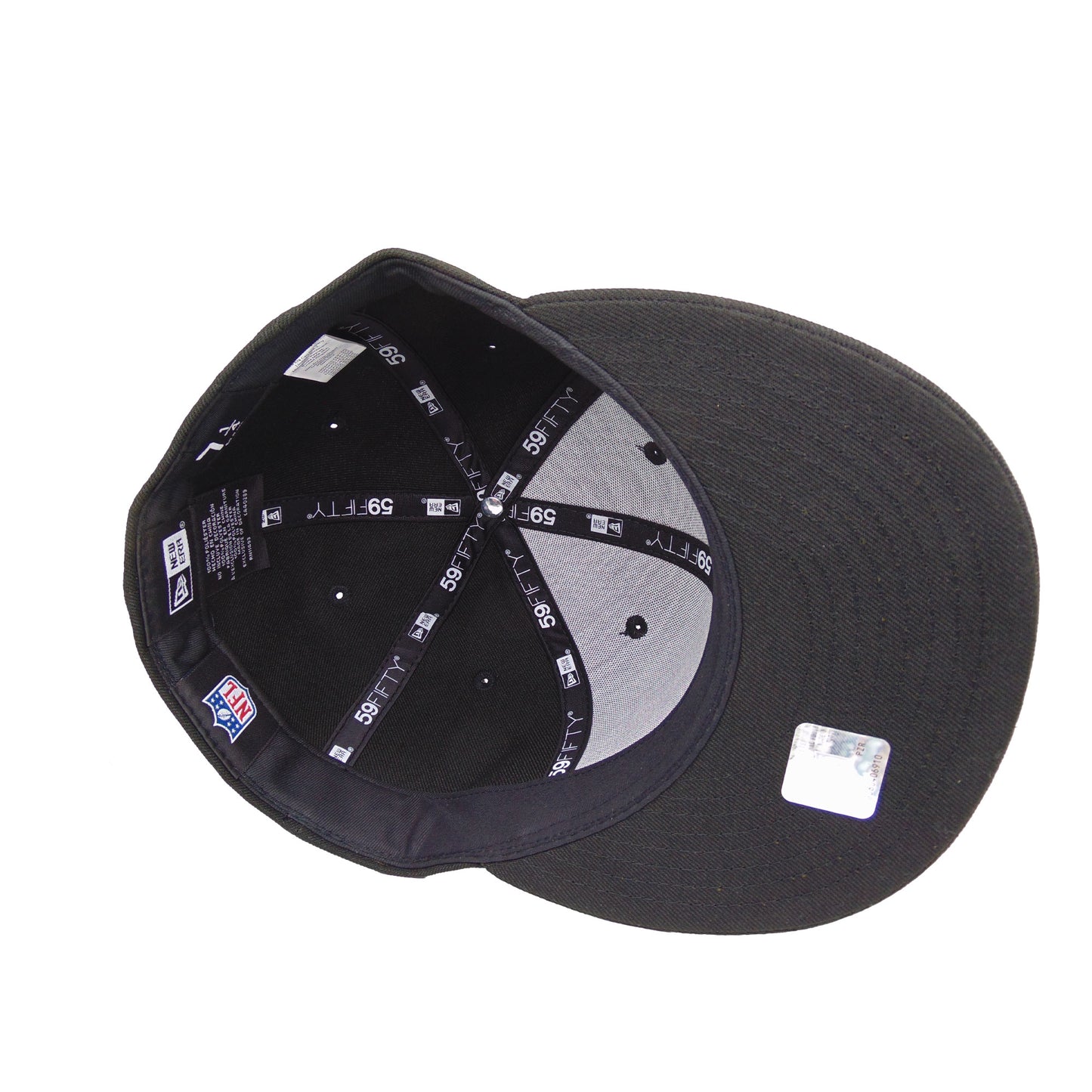 Las Vegas Raiders Custom New Era 59FIFTY Cap Black Pewter