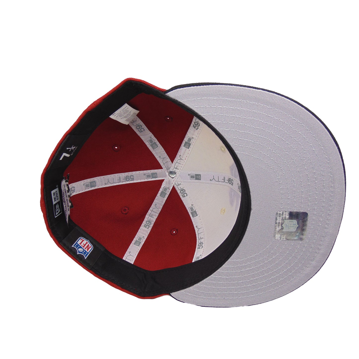 Atlanta Falcons Custom New Era 59FIFTY Cap Chrome Red