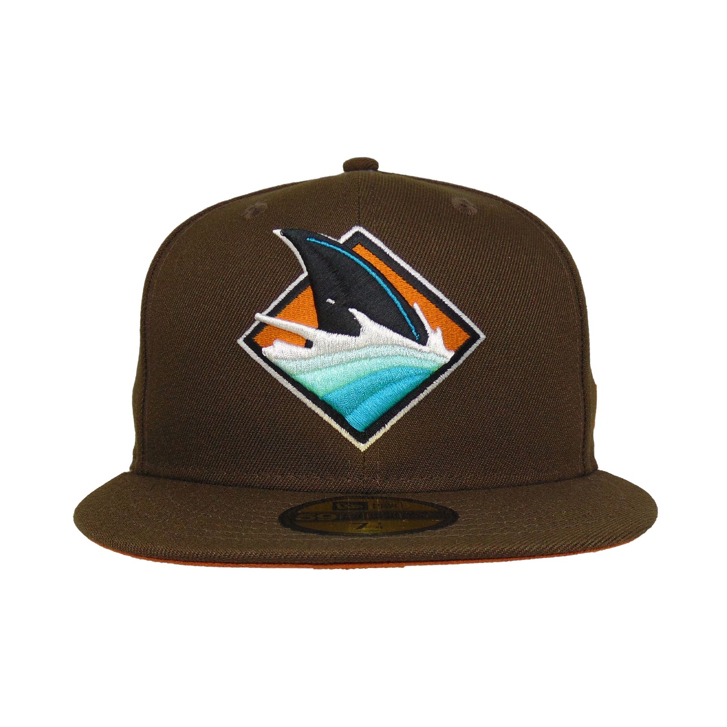 San Jose Sharks Custom New Era 59FIFTY Cap Walnut