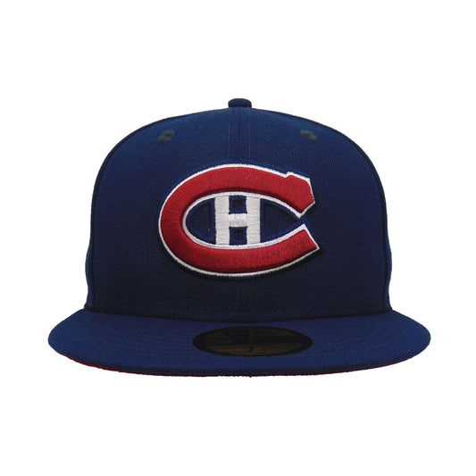 Montreal Canadiens Custom New Era 59FIFTY Cap Oceanside blue