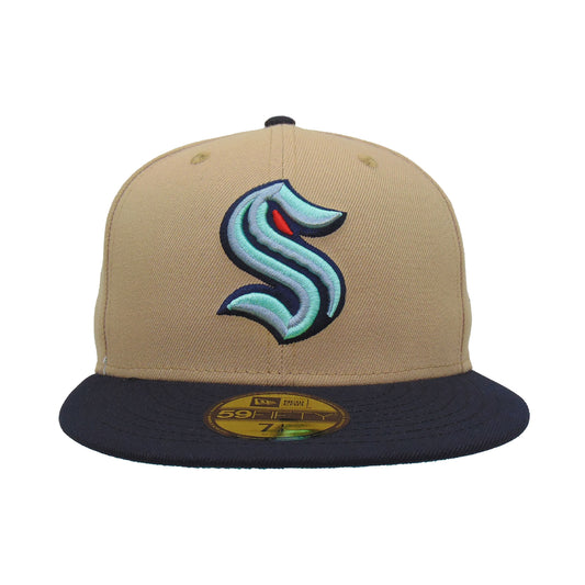 Seattle Kraken Custom New Era 59FIFTY Cap Camel