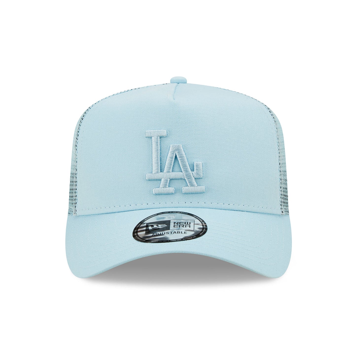 Los Angeles Dodgers New Era Trucker Cap adjustable sky blue