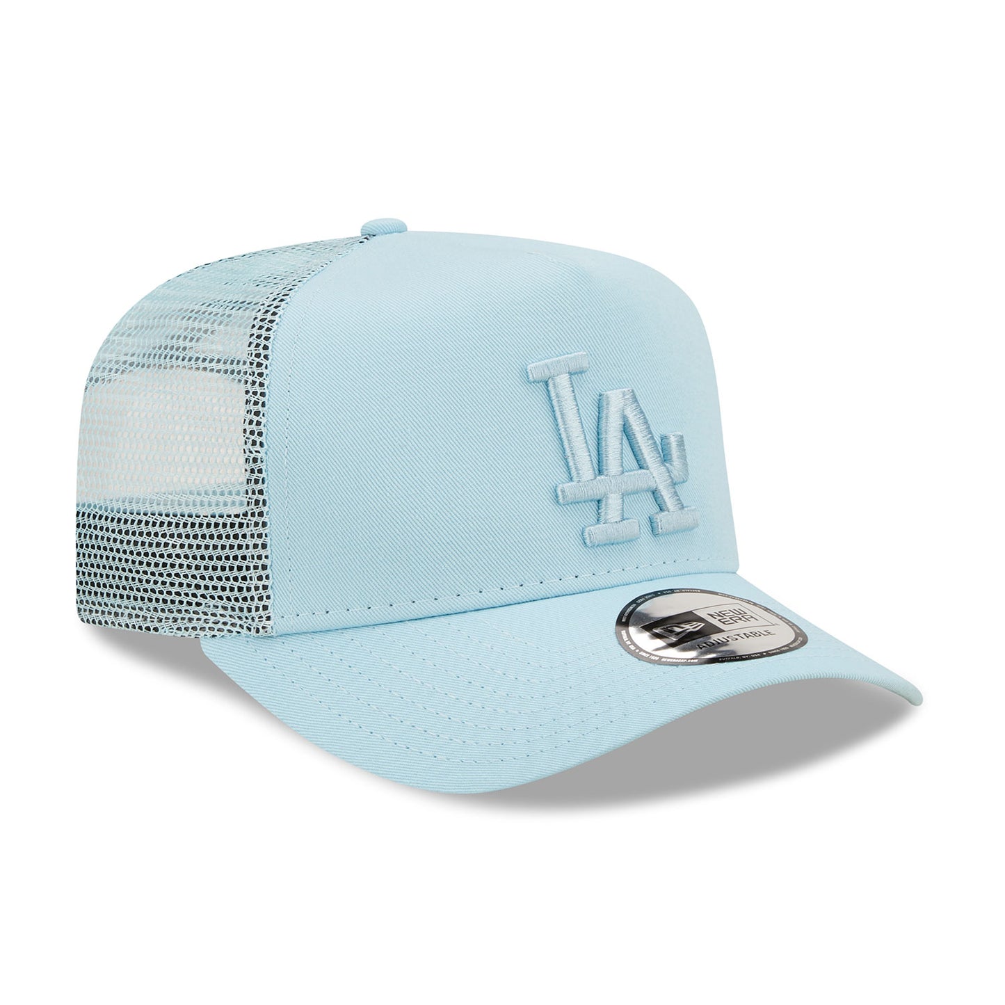 Los Angeles Dodgers New Era Trucker Cap adjustable sky blue