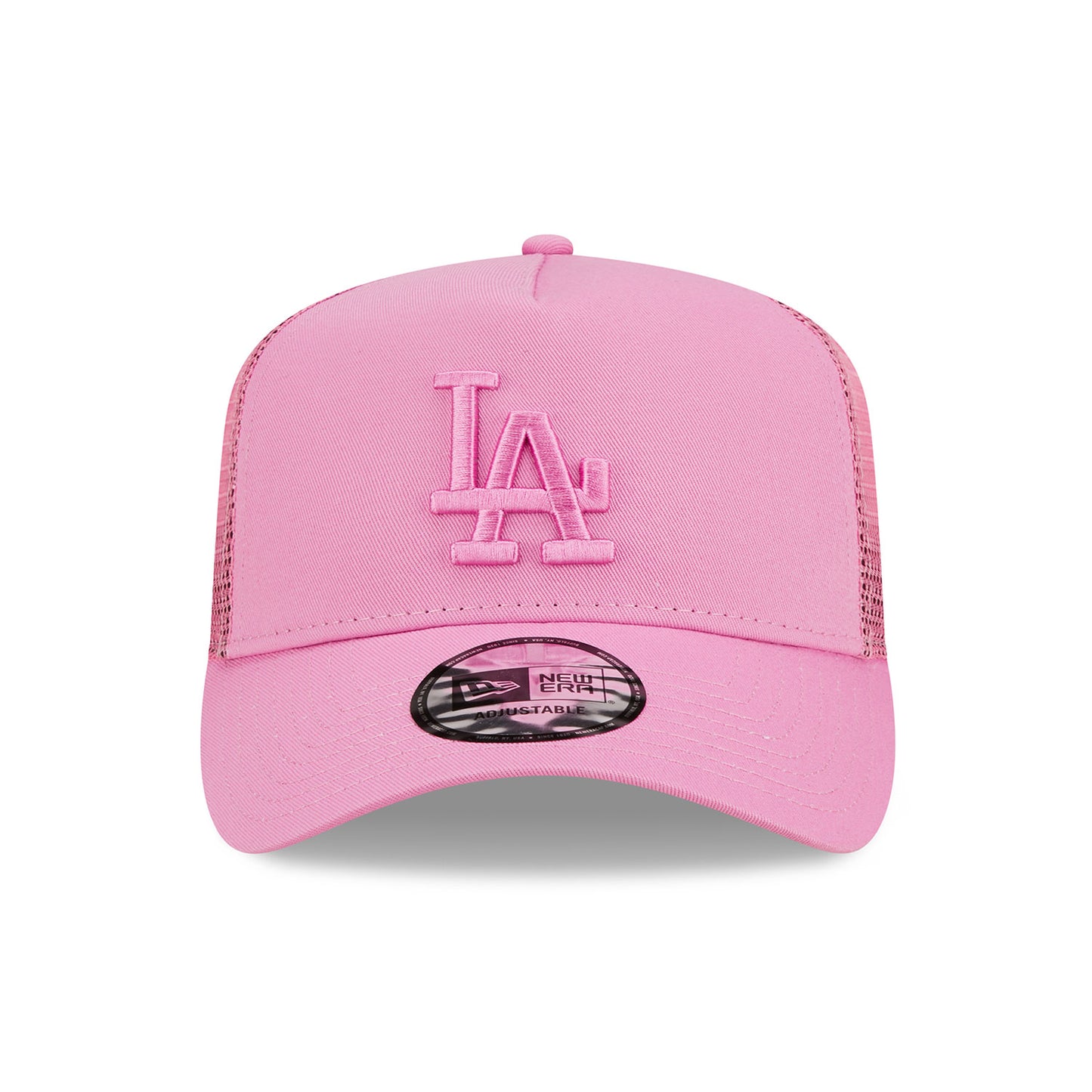 Los Angeles Dodgers New Era Trucker Cap adjustable hot pink