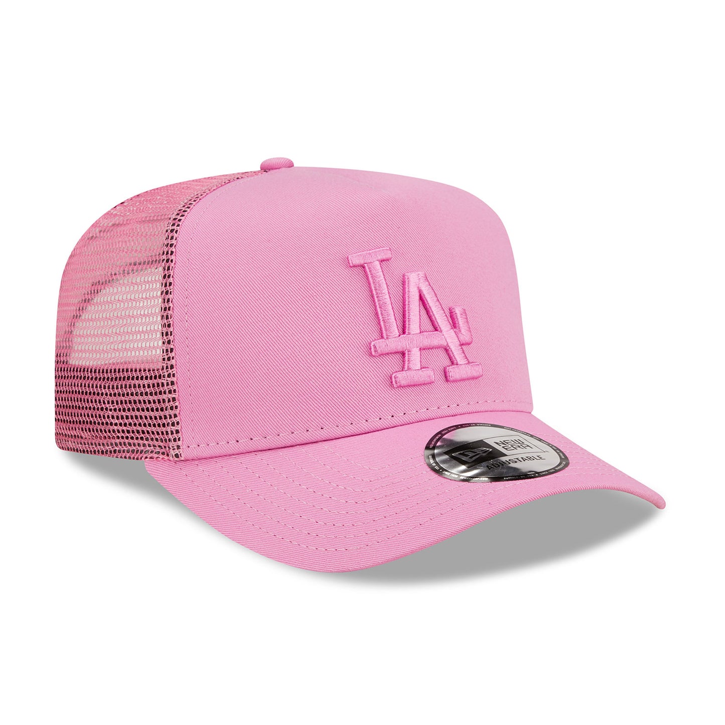 Los Angeles Dodgers New Era Trucker Cap adjustable hot pink